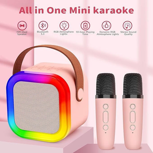 Portable Karaok sound system with 2 Wireless Mic