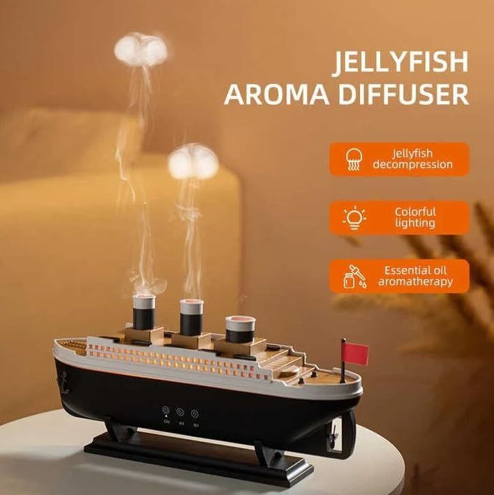 Titanic Steam Ship Design Humidifier &amp; Diffuser 🌊✨