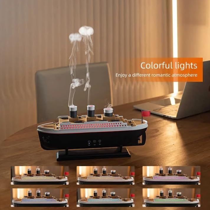 Titanic Steam Ship Design Humidifier &amp; Diffuser 🌊✨